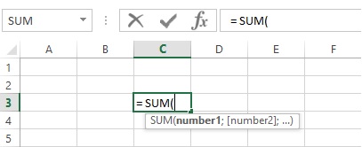 Hàm SUM trong excel