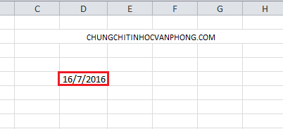 Cài định dạng ngày tháng trong Excel