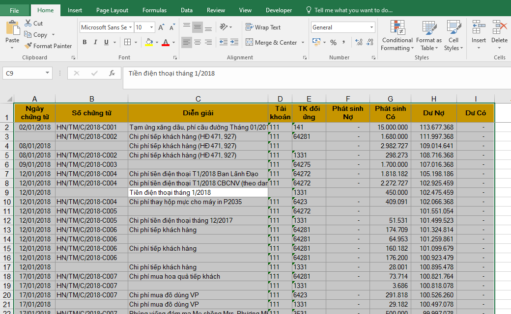 Cách xóa ô vuông trong Excel
