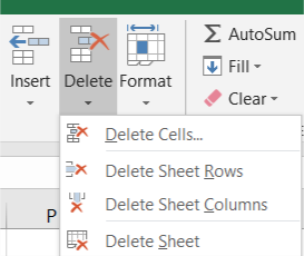 Xóa các dòng trống trong Excel